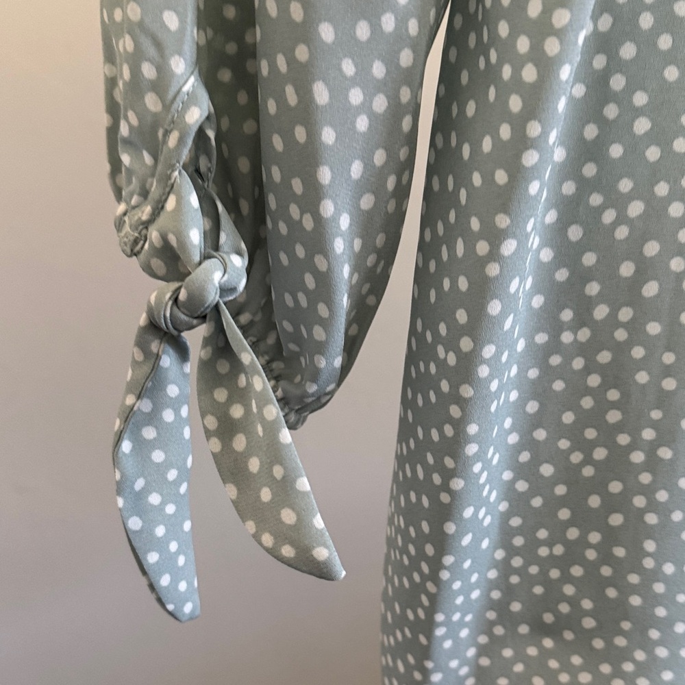 Papermoon Light Green Polka Dot Blouse‎ - Picture 5 of 5